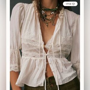 Free people forever young bed jacket